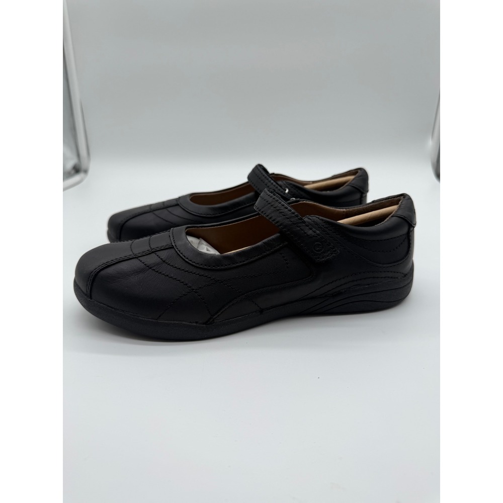 Stride Rite Claire Black Leather Mary Jane Shoes Girls Size 4.5W